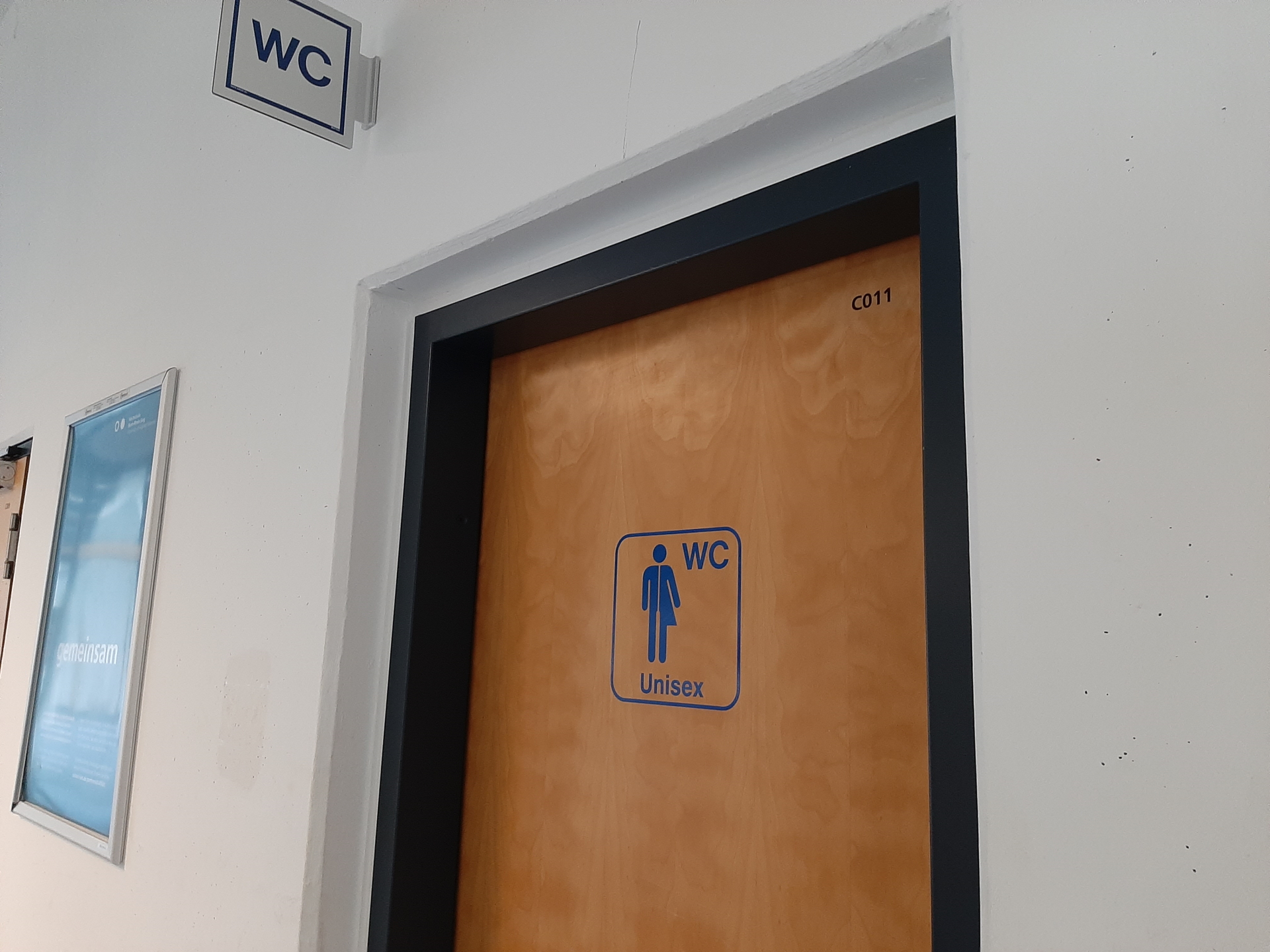 Erste UnisexToilette auf dem Campus Sankt Augustin Hochschule Bonn